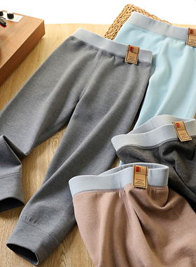 男童保暖长裤2025秋冬季中大童羊毛蚕丝秋裤儿童德绒打底裤6516