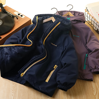 男童加棉加厚棉衣超保暖气绒棉服