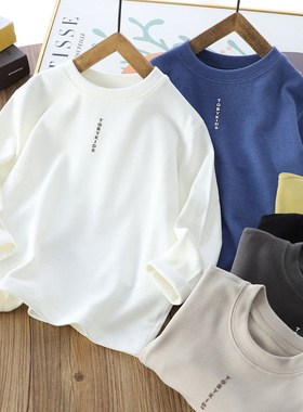 男童德绒阳离子打底衫高弹秋冬季中大童保暖内搭上衣厚T恤衫1976