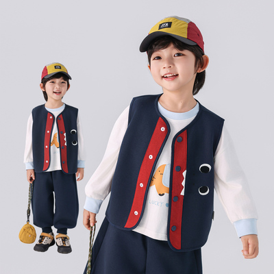 男童马甲春装儿童背心外穿坎肩