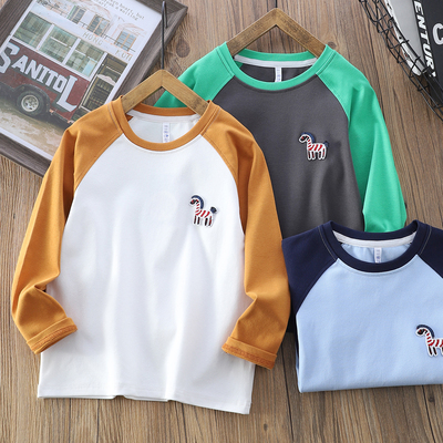 93棉男童长袖T恤衫打底衫上衣