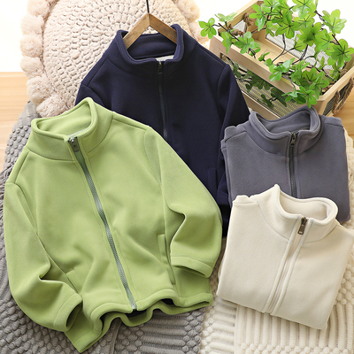秋冬季中大童男童加厚奥粒绒外套