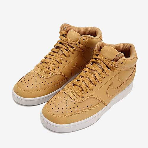 Nike Court Vision Mid Wheat 'Brown' 透气 中帮 板鞋  丽水FF仓