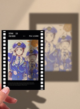 名侦探柯南透明胶片拍立得仿黑胶诸伏高明景光琴酒贝尔摩德灰原哀