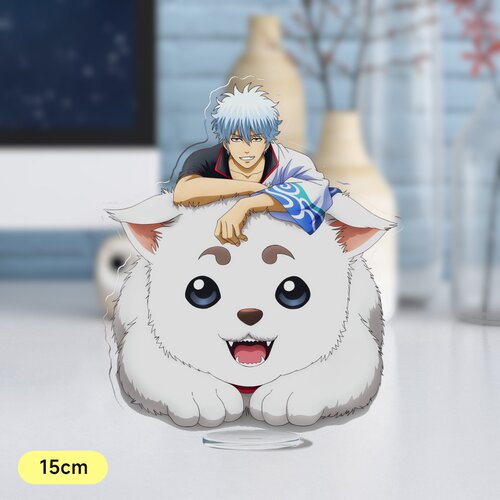 银魂Gintama15cm透明夹层立牌二次元摆件银时神乐新八定春