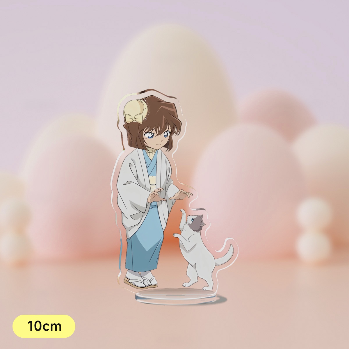 名侦探柯南周边灰原哀逗猫10cm透明夹层立牌二次元