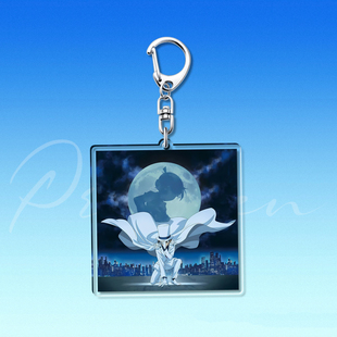 7cm透明钥匙扣怪盗基德名侦探柯南百万美元的五棱星黑羽快斗挂件