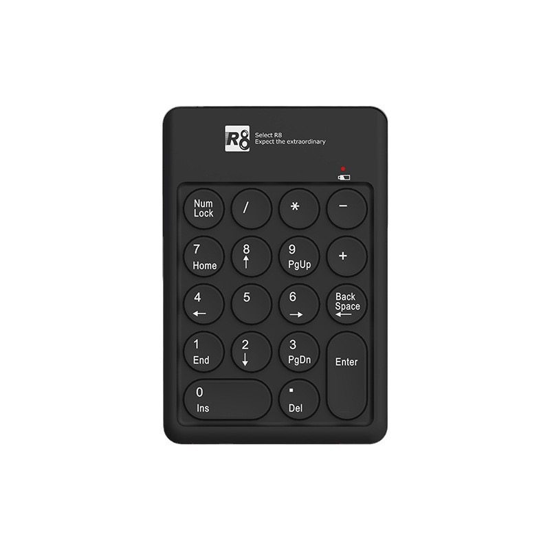 R8无线数字小键盘2.4G键帽财务会计银行工程专用批发笔记本无线