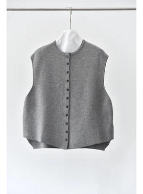 一九二三｜FW秋冬款密针织宽松纯色坎肩马甲百搭高段品质上衣