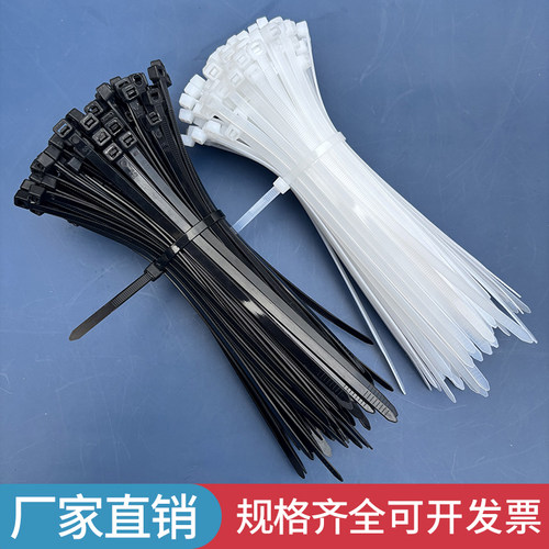 尼龙扎带3*4*5*8*系列多规格塑料扎带尼龙绑扎带100条装厂家直销