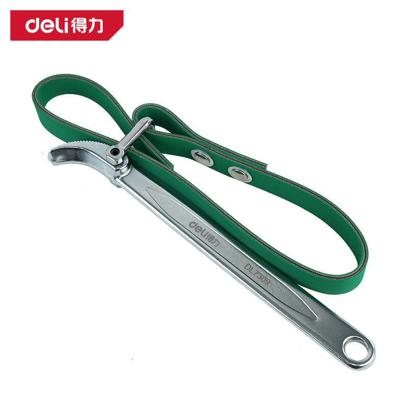 得力工具皮带扳手链条扳手9寸滤清器扳手
