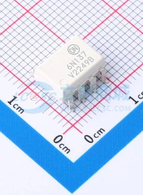 6N137SDVM SOP-8-2.54mm 逻辑输出光耦 ON(安森美)原装正品 电子