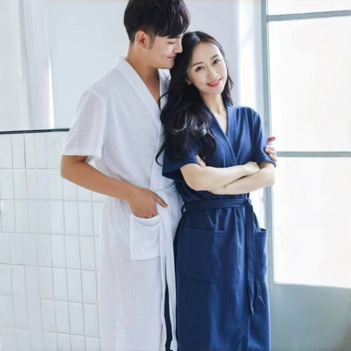 女士美容院吸水速干宽松大码浴袍