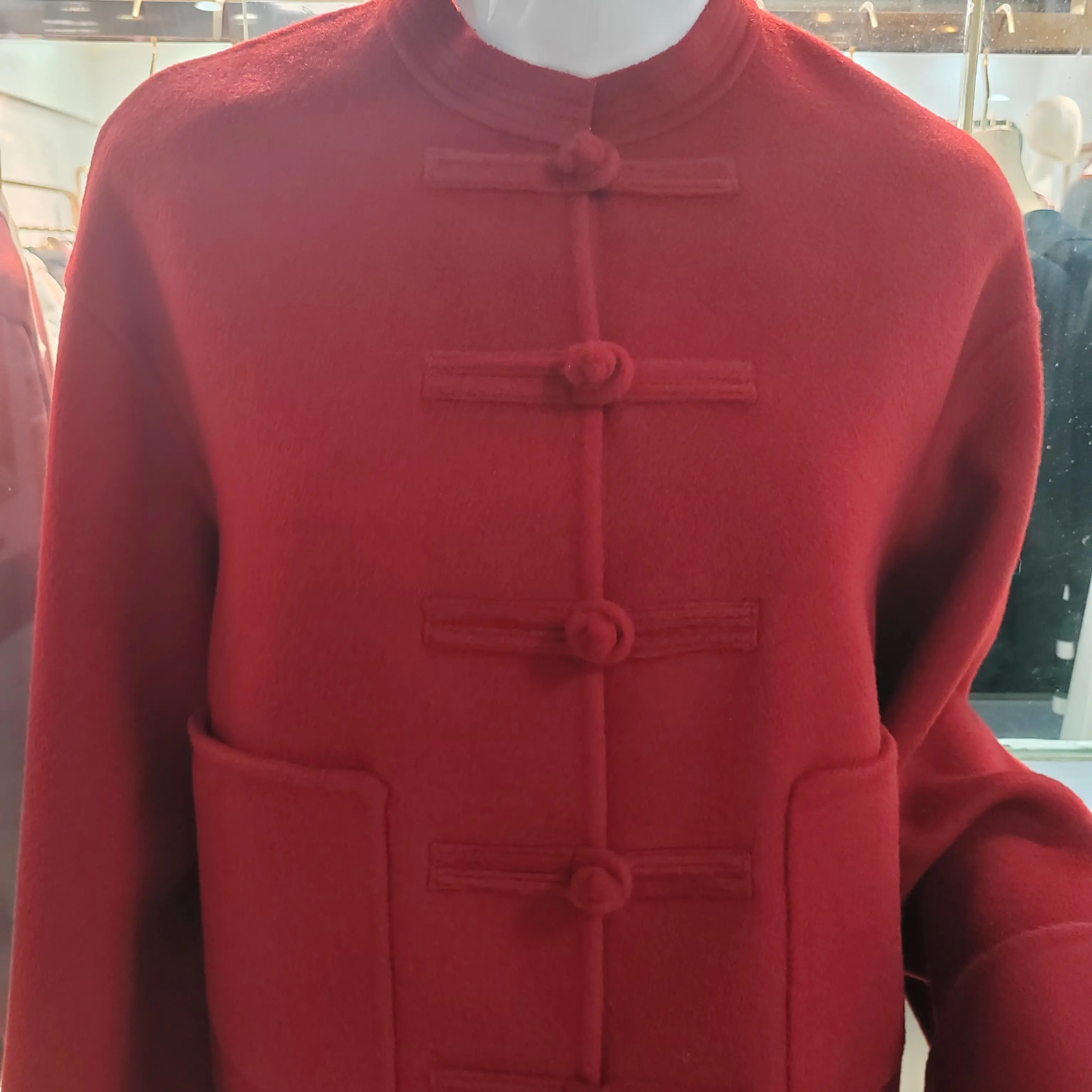 智慧之芳2025年秋季新款长袖翻领双面羊绒大衣外套,女装/女士精品,毛呢外套,淘宝优惠券,粉丝福利购,淘宝优惠卷