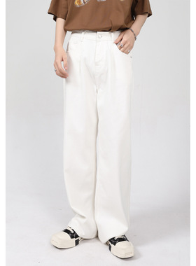 MTLCLOTHES男装|四季款vibe韩版简约基础款经典直筒休闲牛仔裤潮