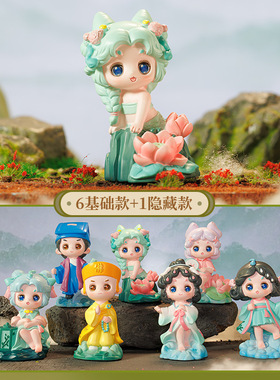 Aura Pin国潮古风新bai蛇传盲盒可爱手办家居客厅树脂装饰摆件