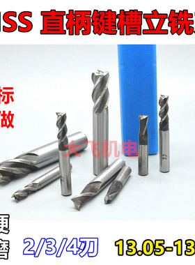 直柄键槽立铣刀13.05 13.15 13.25 13.35 13.45 13.55 13.65非标