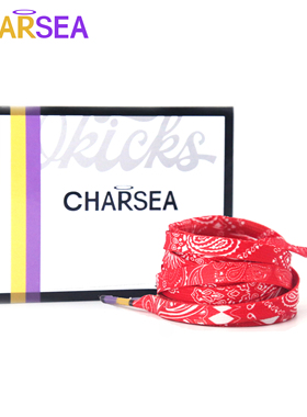 CHARSEA高贵灵魂20ss 适配AJ1AF1原装红腰果花鞋带扁 LH0120-016