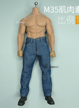 1/6 兵人 TBLeague M35 M34包胶素体 强壮 肌肉素体 可用 牛仔裤