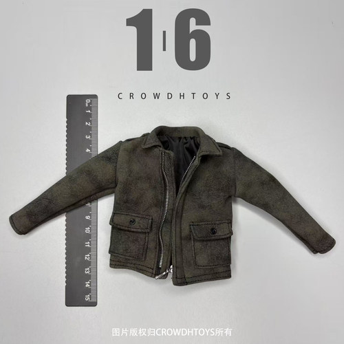 1/6 兵人 CROWDHTOYS 潮流 皮夹克 翻毛皮U