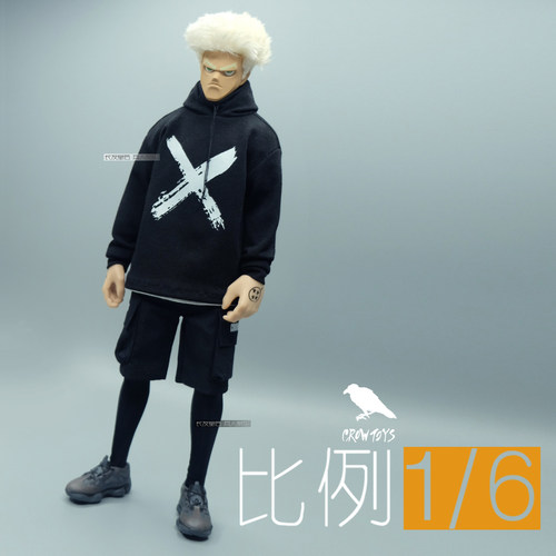 1/6 兵人 CROWDHTOYS 帽衫 短裤 袜套
