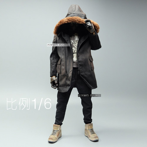 1/6 兵人 CROW DH TOYS 潮流 大衣 外套