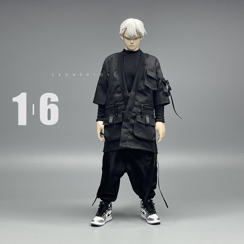 1/6 兵人 CROWDHTOYS 潮流 机能套装 马甲 裤子