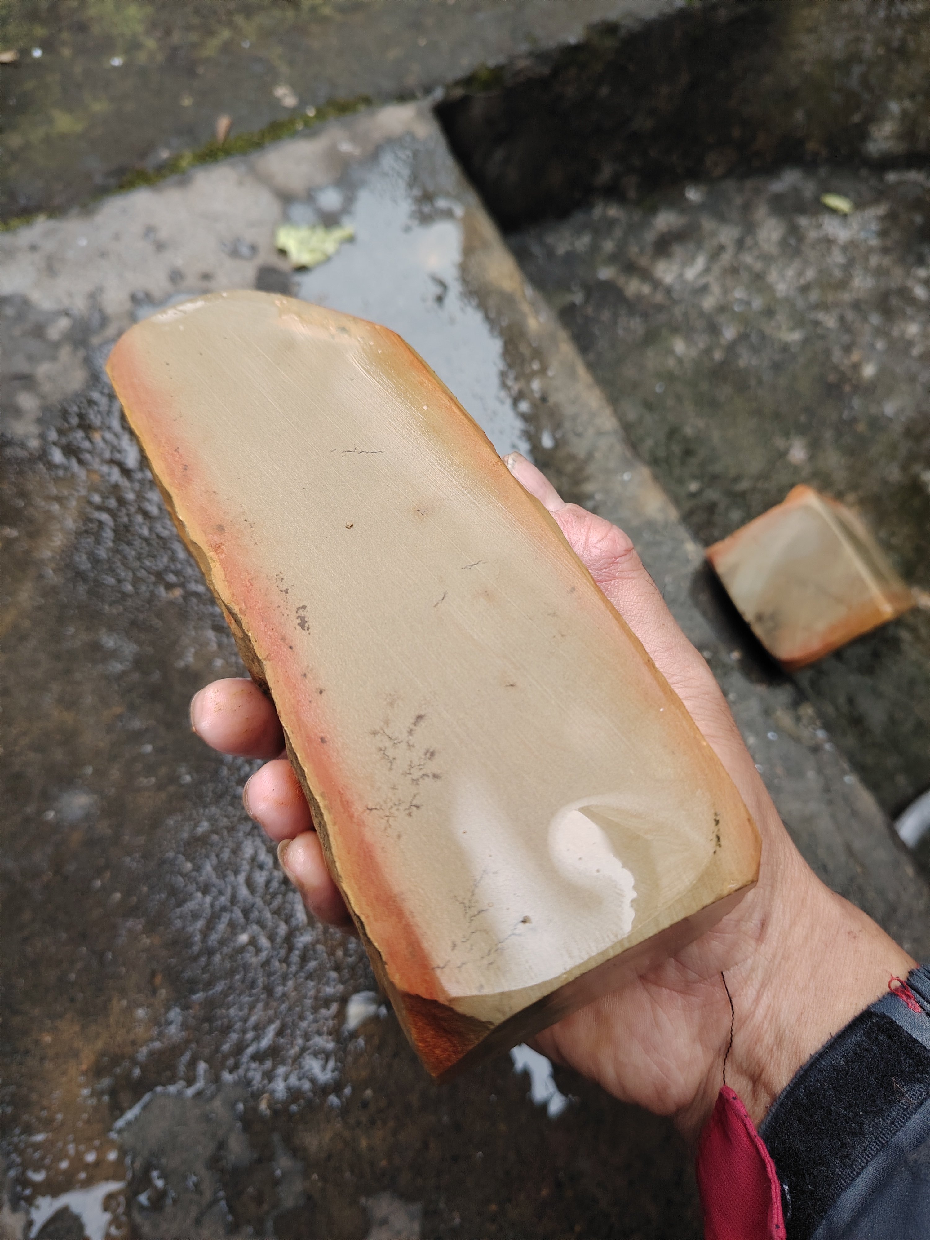 大号自然形状天然磨刀石家用浆石菜刀开刃细磨砥石修脚刀非水滴青