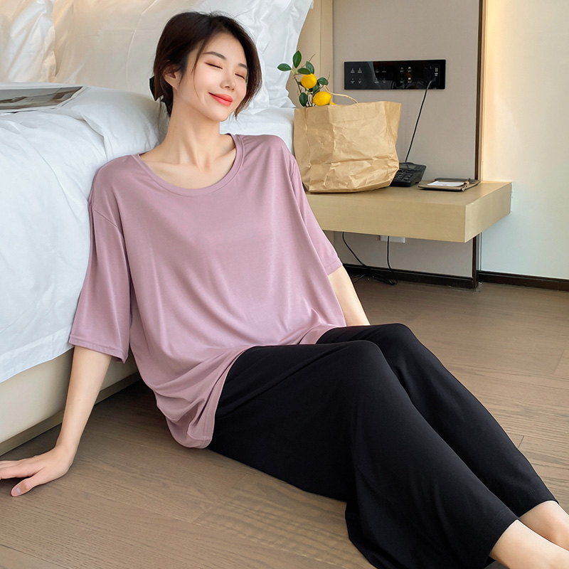雅芷欣秀女莫代尔大码胖mm睡衣