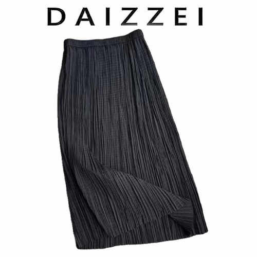 DAIZZEI中长款褶皱百褶半身裙女