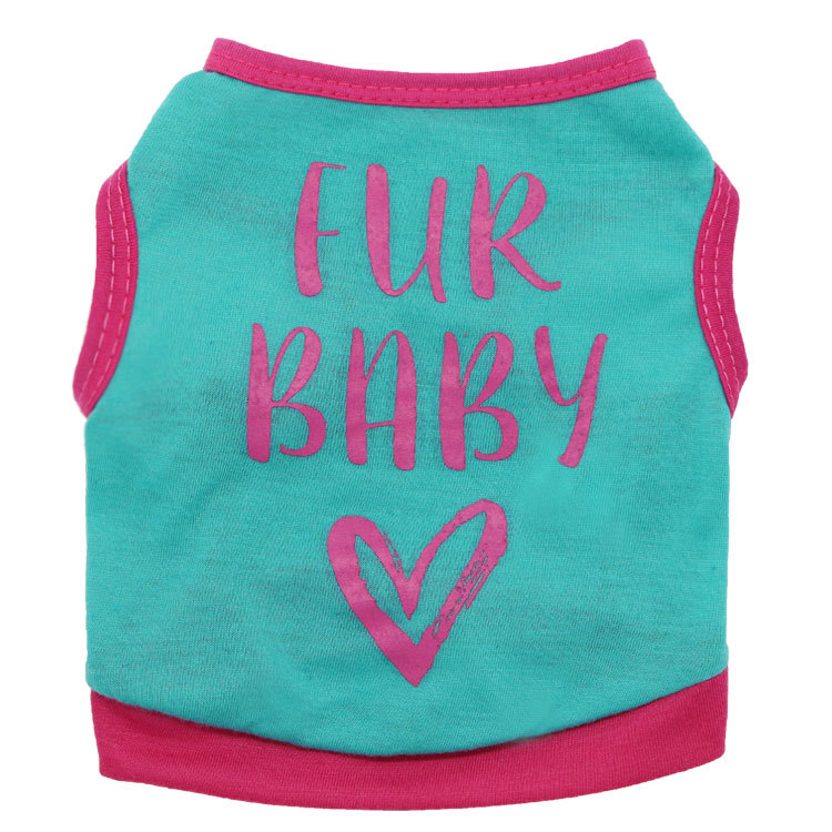 小狗狗衣服夏装泰迪薄款法斗比熊博美小型犬幼犬宠物夏季字母