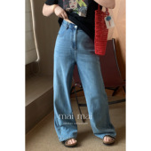 欧若风直筒水洗牛仔长裤 郑买买 新款 夏季 盛夏