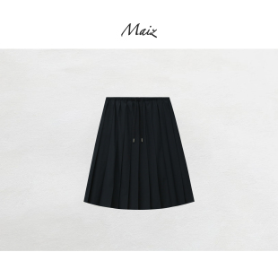 新款 春季 高级感学院英伦风百褶裙独特漂亮半裙女 叙境百褶 郑买买