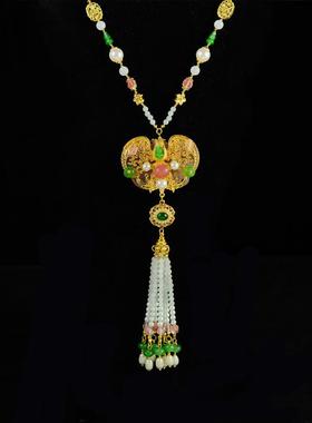 天酒闺宝阁原创古风饰品发饰首饰璎珞背云