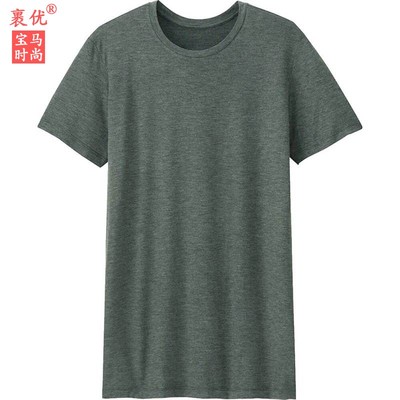 发热超薄短袖t恤男款保暖内衣
