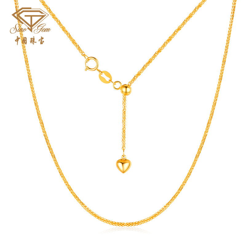 45cm 18K��Ф��ĵ�������������Լ1.7-1.9g�� �й��鱦18K��Ф�������ɵ���