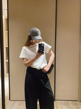 KOGIRL 春季新款韩系简约短袖T恤宽松显瘦舒适亲肤休闲时髦上衣女