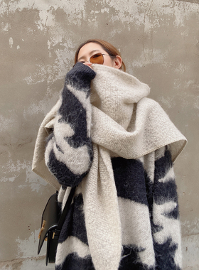 KOGIRL 又软糯又保暖~25秋冬时髦加厚仿羊绒三角女大披肩围巾