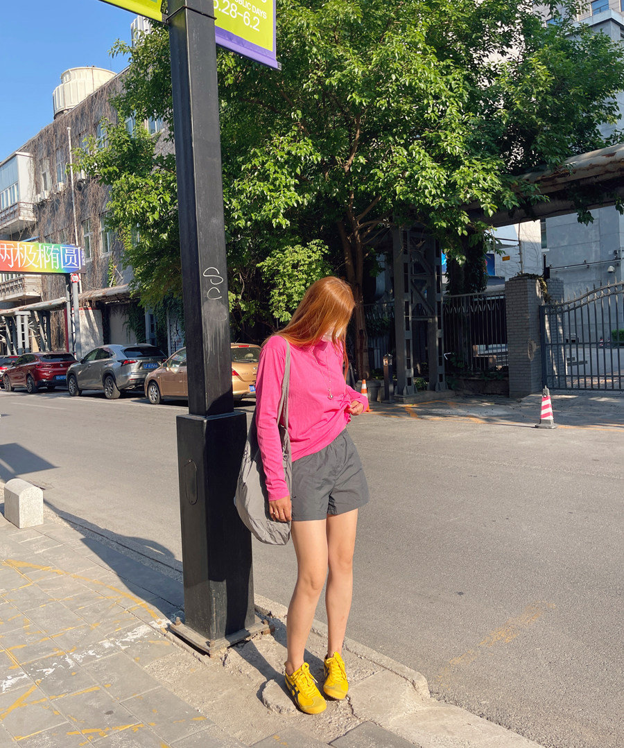 KOGIRL夏日新款韩系ins慵懒休闲松弛感亲肤宽松透气防晒T恤上衣女