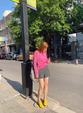 KOGIRL夏日新款韩系ins慵懒休闲松弛感亲肤宽松透气防晒T恤上衣女