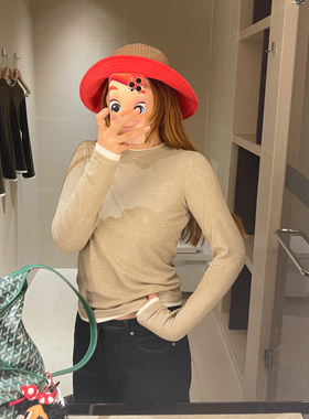 KOGIRL新款假两件设计感正肩巧思修身厚实保暖内搭打底衫上衣长袖