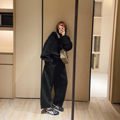 60羊毛冬季 韩系休闲弯刀裤 茧型显瘦香蕉裤 KOGIRL 休闲毛呢长裤 女