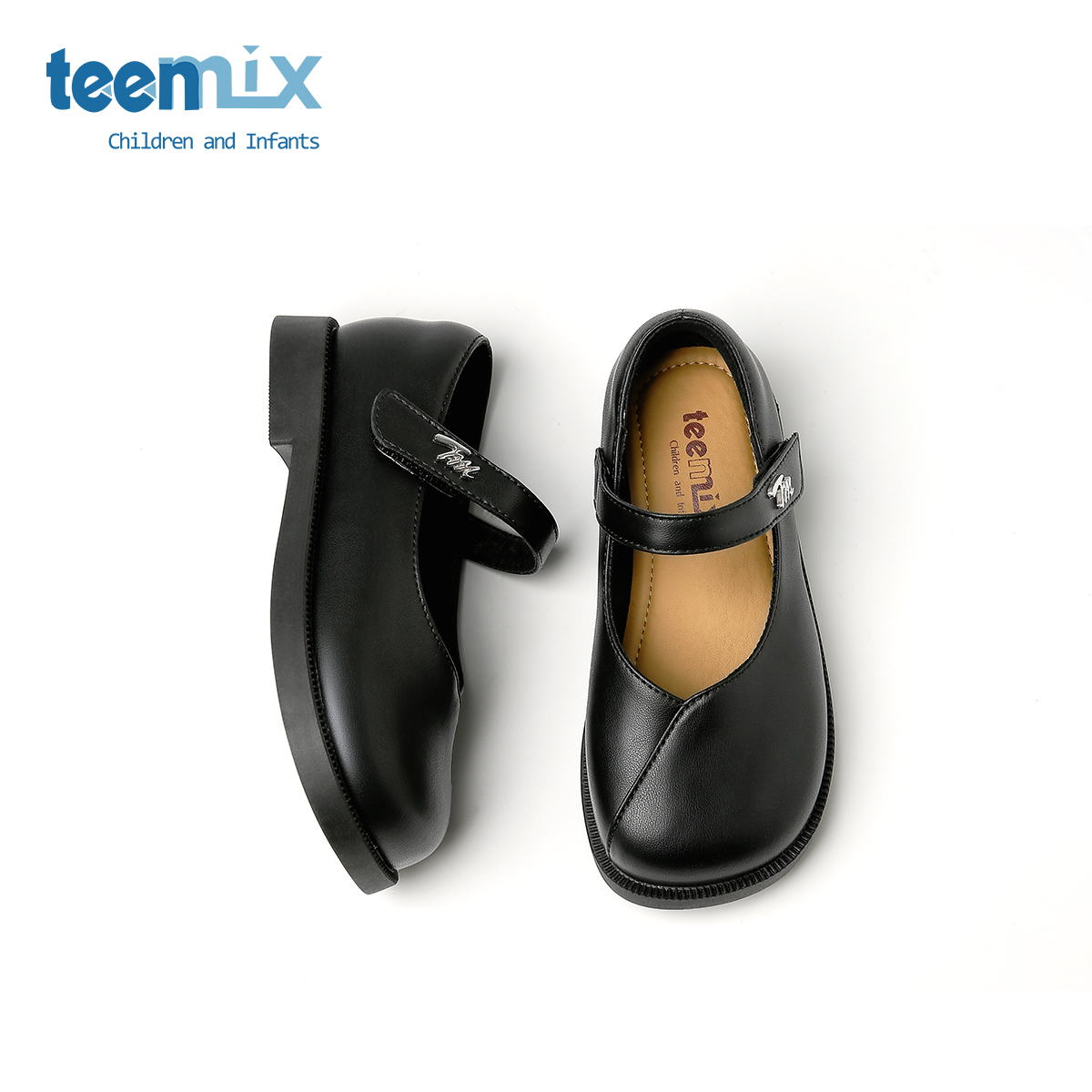 teenmix2025春季新款童鞋女童单鞋英伦风公主宴会舞蹈鞋小黑皮鞋