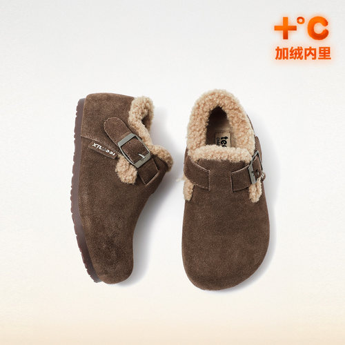 天美意冬季女童高帮运动鞋子加绒