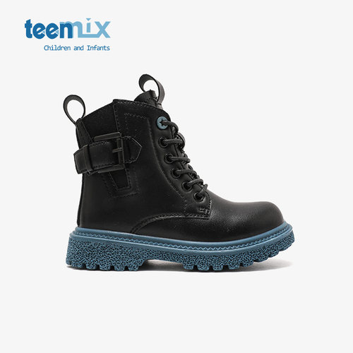 天美意春秋季女童公主马丁靴潮牌