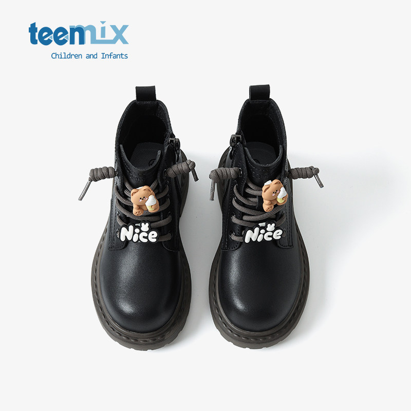 天美意儿童马丁靴女童靴子2025新款童鞋春夏小公主女宝宝短靴童靴,童鞋/婴儿鞋/亲子鞋,皮鞋,淘宝优惠券,粉丝福利购,淘宝优惠卷