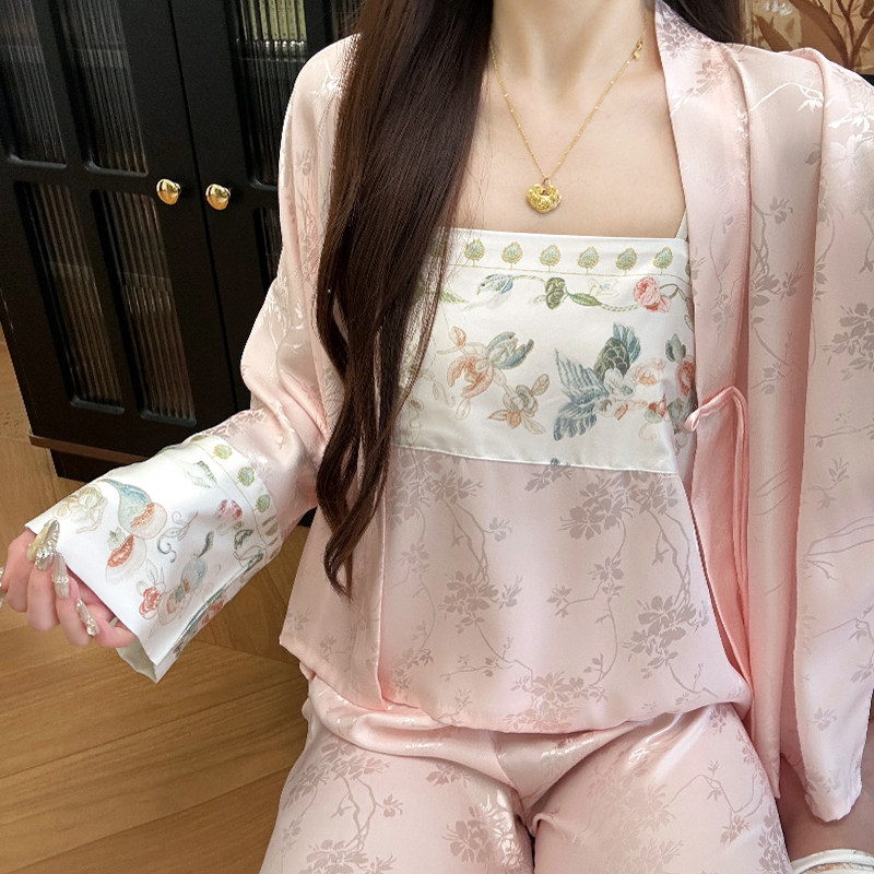 国风吊带明制汉服睡衣女图片