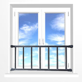 免打孔防护栏儿童安全窗户防盗网自装 高层家用阳台飘窗栏杆 易安装