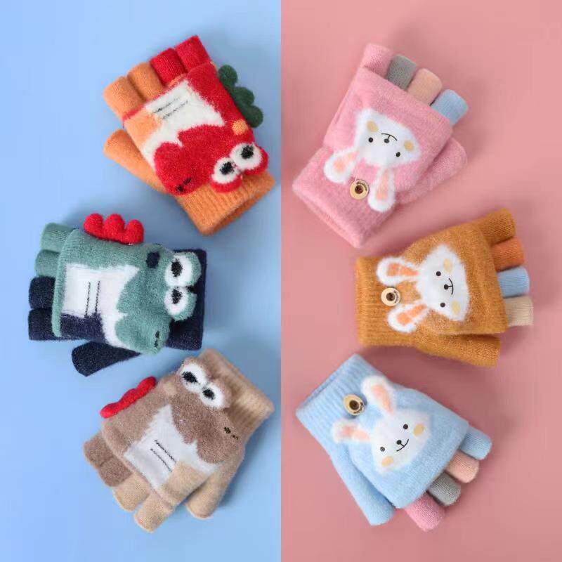 写字儿童手套冬季女孩女童作业