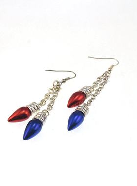 欧美外贸流行时尚饰品 独特 个性  彩色灯 耳环耳针耳饰女 211020